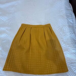NAF NAF Mustard A-Line Skirt